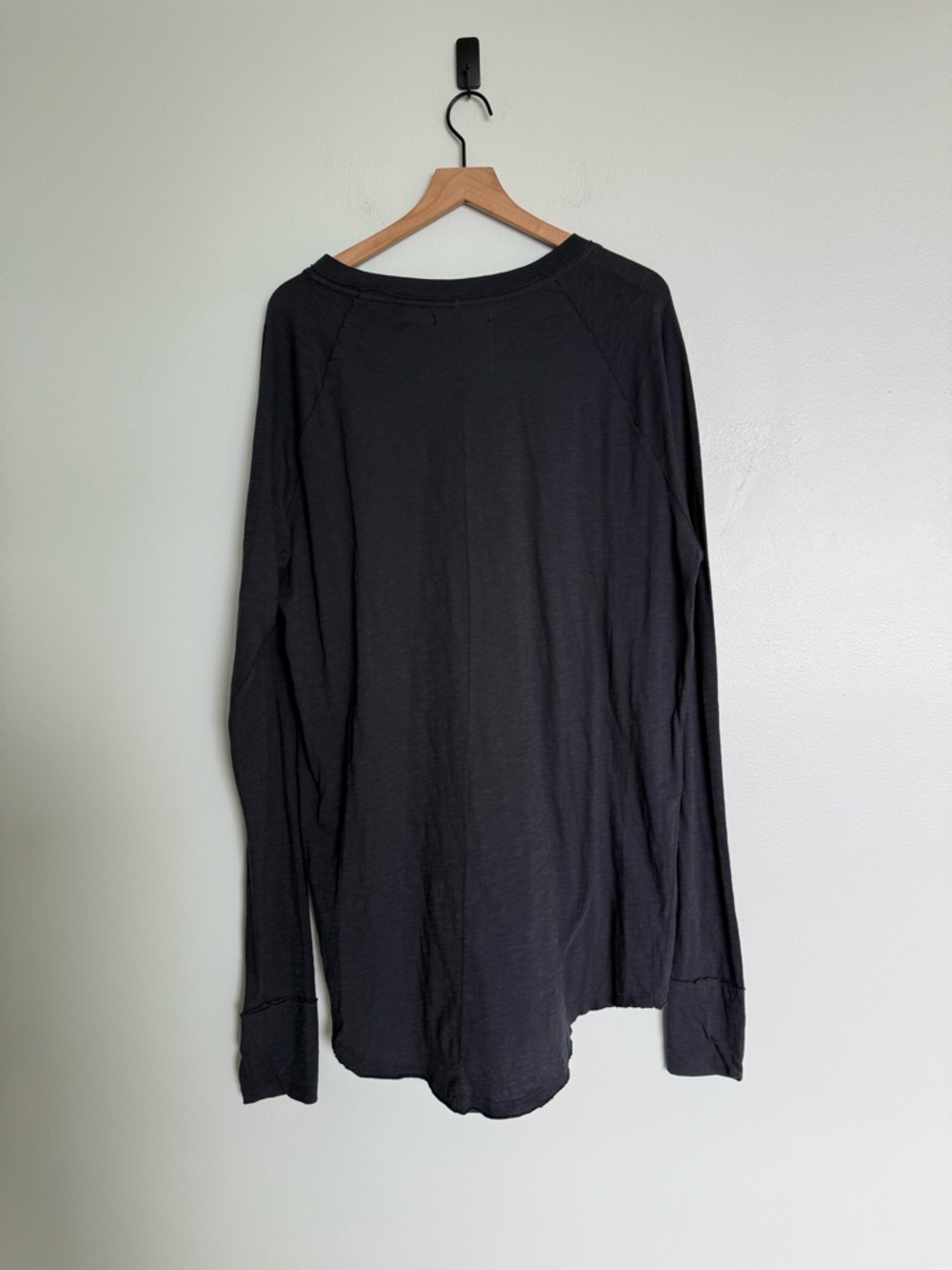 Free People We The Free Arden Striped Cotton Tee in Black - Picture 8 of 9